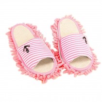The Sea Soul Style Microfiber Magic Cleaning Slippers, Pink, Feet Length 23CM