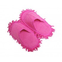 Microfiber (Women) Magic Cleaning Slippers, Rose Red