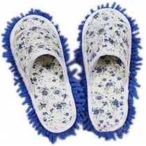 Open Toe Microfiber (Women) Magic Cleaning Slippers, Blue