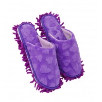 Cleaning Slippers Cleaning Brushes Floor Cleaning ,Foot Length 24 CM,Purple