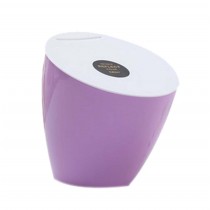 Creative Fashionable Mini Desktop Trash/Wastebasket, Purple Oblique Cover