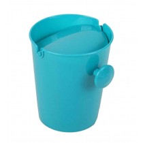 Creative Fashionable Mini Desktop Trash/Wastebasket, Blue Round