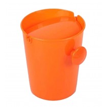 Creative Fashionable Mini Desktop Trash/Wastebasket, Orange Round