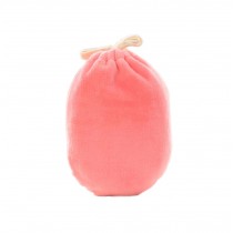 Hot Water Bottle with Cozy Flannel Drawstring Cover for Hot and Cold Therapy Pain Relief, Pink