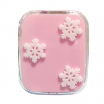 Stylish Snowflake Pattern Contact Lenses Case Nursing Holder, Random Color