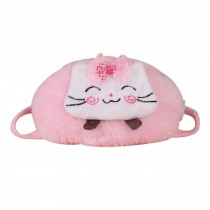 Cute Winter Dust Proof Cotton Thick Warm Masks Pink Cat for Adult