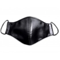 Hot Sale Fashionable Black Leather Sanitary Mask, The Fashionasta Collection
