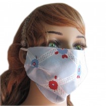 Summer Popular UV Protection Dust Proof Mulberry Silk Sanitary Mask- Argyle