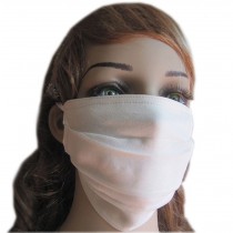 Summer Popular UV Protection Dust Proof Mulberry Silk Sanitary Mask- Pure White