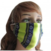 Fashionable Summer UV Protection Dust Proof Mulberry Silk Sanitary Mask-Green
