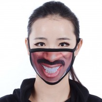 Creative Mask Dust-proof Mask Cycling Mask Cotton Fashion Mask(Black)