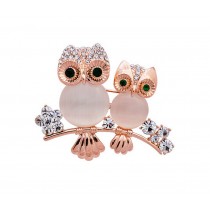 Men Women Gifts Cute Retro Owl Brooch Pin Clothing Accessories
