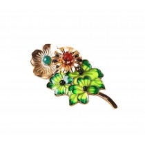 [GREEN Leaves] Clothing Accessories Easy Matching Brooch Pin