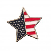 Set of 2 Retro Style Star Shape with Frag Pattern Alloy Parties Brooch
