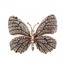 Women's Brooches & Pins Vintage Breastpin Rhinestone Butterfly Brooches Accessor