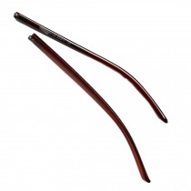 1 Pair Plastic Glasses Temple Arm Eyeglasses Replacement Temple Eyewear Accessories, Dark Brown