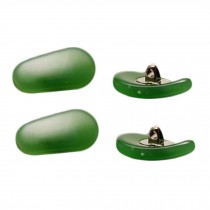 2 Pair Jade-Like Eyeglass Nose Pads Resin Screw-in Nose Pad Glasses Nose Pads for Eyewear Repair, Green