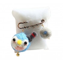 Cute Cartoon Animal Wool Felt Brooch Pin Clothing Accessories, Little Penguin