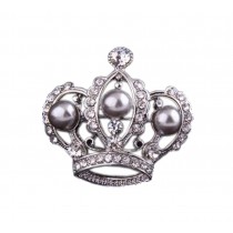 2 Pieces Of Creative Brooch Diamond Imperial Crown Brooch Clothes Accessories