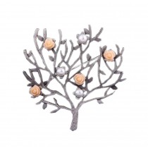 2 Pieces Of Creative Brooch Beads Flower Tree Brooch Clothes Accessories