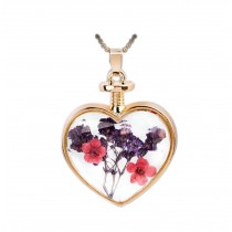 2 Pieces Of Nice Red Flower Specimens Pendant For Wishing Bottle Necklace