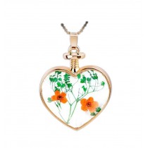 2 Pieces Of Nice Flower And Leaf Specimens Pendant For Wishing Bottle Necklace
