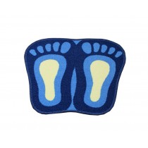 Creative Cute Big Feet Absorbent Non-Slip Special Mats (45 By 50cm) BLUE