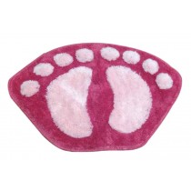 Creative Cute Huge Feet Absorbent Non-Slip Special Mats (40 By 60cm) PINK
