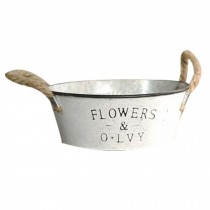 M# Vintage Style Succulent Plant Iron Pots Decorative Flowerpot