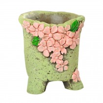 2 Pcs Ceramics Succulent Plant Pots Small Garden Pots Creative Flowerpots #7