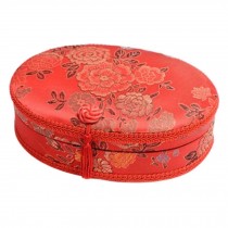 Chinese Wedding Sewing Kit with Red Case 5 Colors Thread Spools, Random Pattern