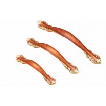 PANDA SUPERSTORE Set of 4 Euro Style Cabinet Hardware Wardrobe Cabinet Handle Pull(Red Amber)96mm