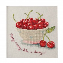 PANDA SUPERSTORE [Delicious Cherry]DIY Cross-Stitch 11CT Counted Embroidery Kits Art Craft(7*7'')
