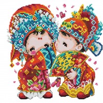 PANDA SUPERSTORE [Chinese Wedding]DIY Cross-Stitch 11CT Embroidery Kits Wedding Decor/11.4*10.6''
