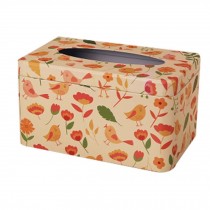 Creative Tissue Paper Cover Retro Iron Sheet Tissue Holder Tissue Box [Leaves]