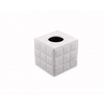 Creative Cute Leather Checks Paper Toilet Paper and Tissue Paper Holder White