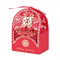 [F] Set of 10 Gift Decorative Boxes Chinese Style Wedding Candy Paper Boxes