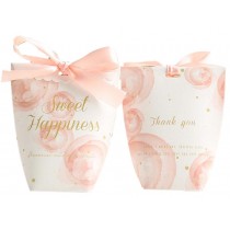 20pcs Party Wedding Candy Favor Box Birthday Party Gift Box Decoration, Pink