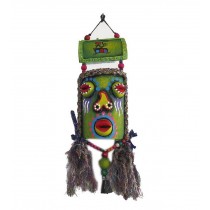 Featured Monster Facial Makeup Wind Chime Vintage Bar Wall Decor GREEN