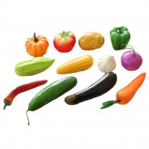12 Pcs Artificial Vegetables Table Decoration Photography Props Children Toy