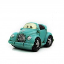 Creative Gifts Resinous Small Ornaments Vintage Car Model(Blue 6.5cm)