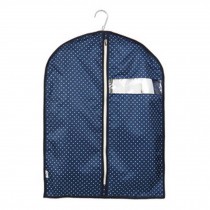 Clothes Zipped Storage Bag Creative Reusable Dust Proof Garment Suit Bag BLUE