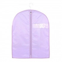 Reusable Garment Suit Bag Dust Proof Clothes Zipped Storage Bag Size M,PURPLE