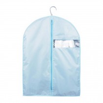 Size M,Reusable Garment Suit Bag Dust Proof Clothes Zipped Storage Bag BLUE