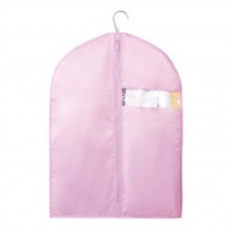 Clothes Dust Proof Storage Bag Reusable Travel Cloth Bag Garment Suit Bag PINK