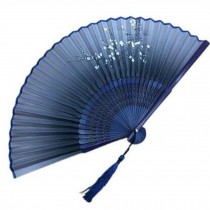Aya Silk Folding Fan Chinese/Japanese Silk Handheld Folding Fan Handheld Fan