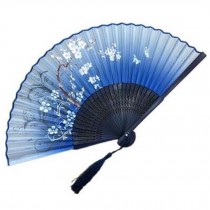 Handheld Folding Fan Handheld Fan Folding Fan Aya Silk Chinese/Japanese Silk