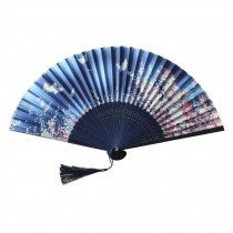 Colorful Folding Fan for Women Holding Painted Fan Beautiful Handheld Fan