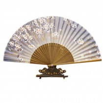 8.27"(21cm) Retro Chinese / Japanese Hand Held Folding Fan Holding Painted Fan