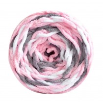 Set of 3 Milk Cotton Yarns Hand-woven Scarf Mixed Color Soft Yarns, Pink